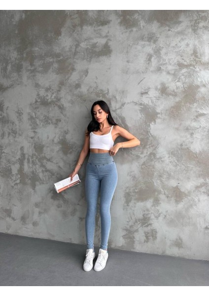 Jean Kadın Pantolon Tayt 1000 Açık Mavi fırsatları