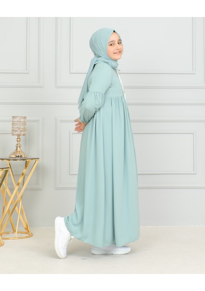 Bebe Yaka Büzgülü Çocuk Elbise fiyatları