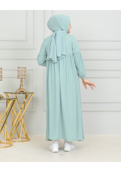 Bebe Yaka Büzgülü Çocuk Elbise fırsatları