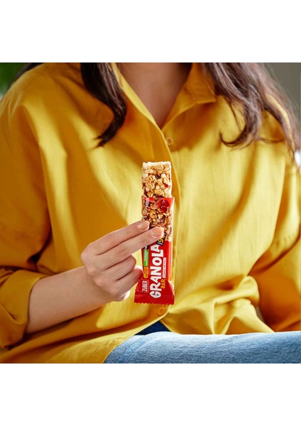 Kırmızı Meyveli Granola Bar 25 G x 15