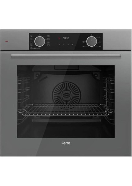 Fryart Gri Set (D065 Gri Davlumbaz -ED038 Gri Ocak- XE63CPR Fryart Gri Fırın)