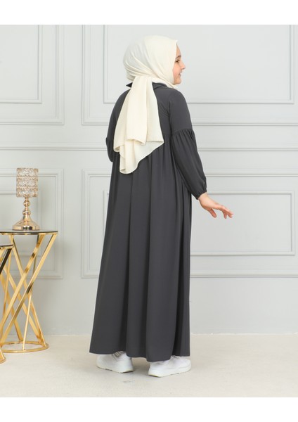 Bebe Yaka Büzgülü Çocuk Elbise modelleri