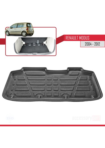 Renault Modus 2004-2012 Arası Bagaj Havuzu Siyah