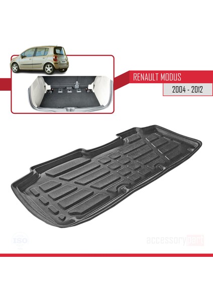 Renault Modus 2004-2012 Arası Bagaj Havuzu Siyah