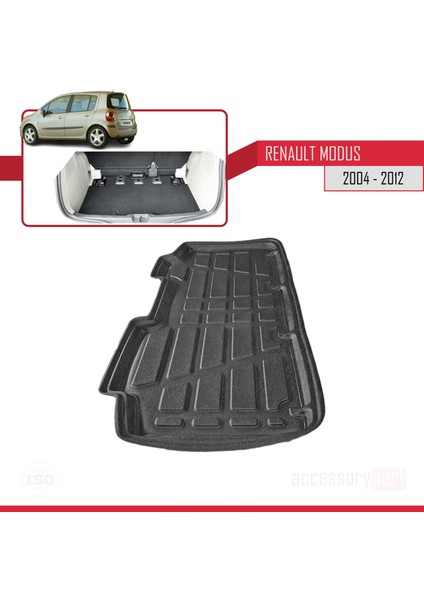 Renault Modus 2004-2012 Arası Bagaj Havuzu Siyah