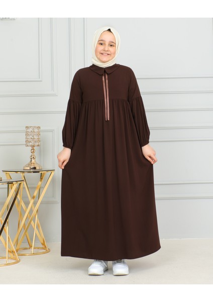 Bebe Yaka Büzgülü Çocuk Elbise fırsatları