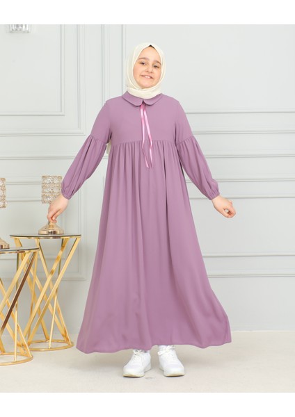 Bebe Yaka Büzgülü Çocuk Elbise indirimleri