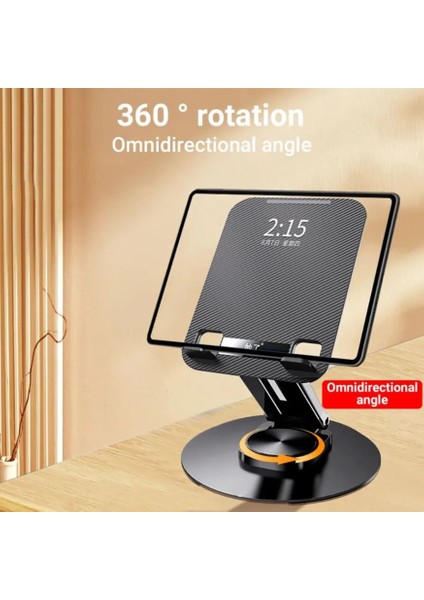 Tok Alüminyum Stand Çok Işlevli Döner Tablet Pc Akıllı Telefon Standı 11CM x 17 cm Masaüstü Stand Katlanabilir Cep Telefonu Evrensel Telefon Tutucu ZR719