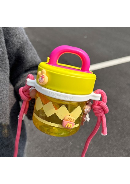 Çocuk Su Bardağı, Kızın Yüksek Görünümlü Saman Plastik Bardağı, Kalınlaştırılmış ve Sevimli, Taşınabilir Öğrenci Yüksek Sıcaklığa Dayanıklı Su Isıtıcısı (Yurt Dışından) fiyatları