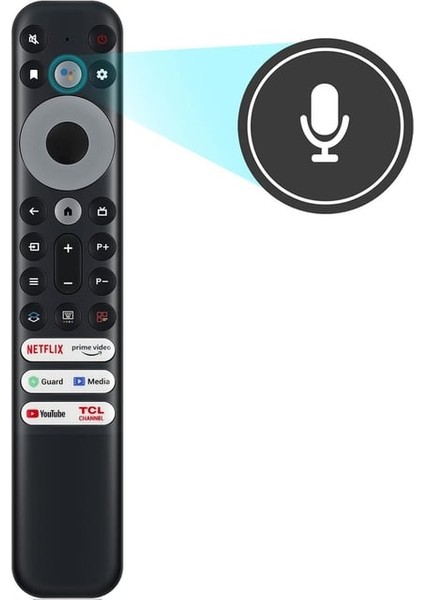 %100 Orjinal Ürün - Orijinal Tcl 55C635 RC902V Fmr1 RC902V Fmr2 RC902V Fmr4 75C725 50P725G 55C728 Uyumlu Mikrofonlu Ses Komutlu Smart Tv Kumanda