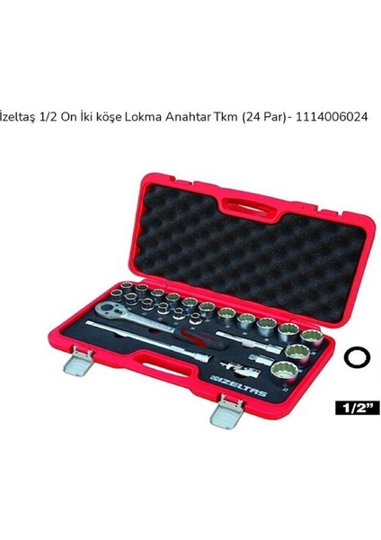 On Iki Köşe Lokma Anahtar Takımı 1 2” 24 Parça 1114 00 6024
