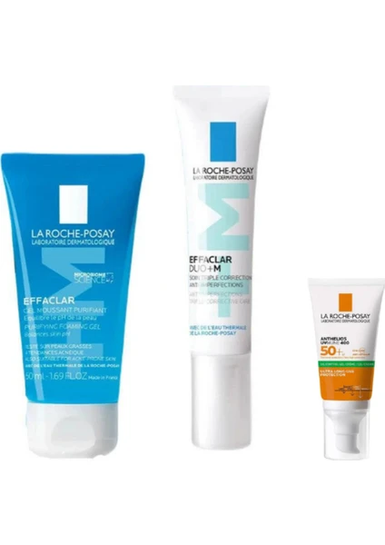 La Roche-Posay La Roche Effaclar Tanışma Kiti / Akneye Eğilimli Yağlı Ciltler Için