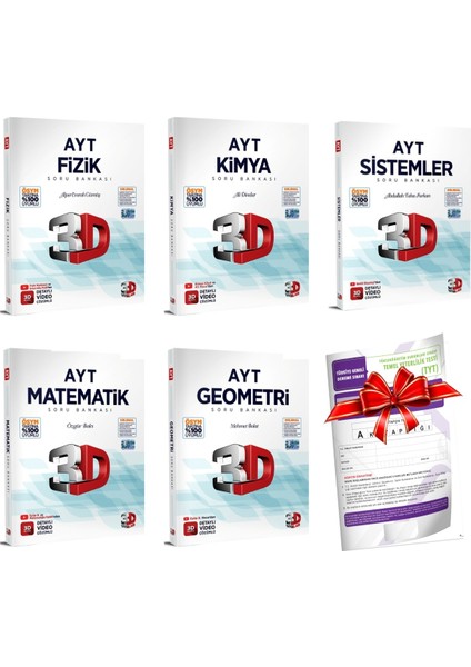 2024 AYT Sayısal Soru Bankası Matematik - Geometri - Fizik - Kimya - Sistemler - TYT Deneme