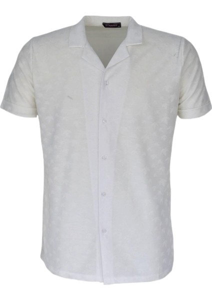 Erkek Apaçi Yaka Kısa Kol Tişört 9973 BGL-ST03744