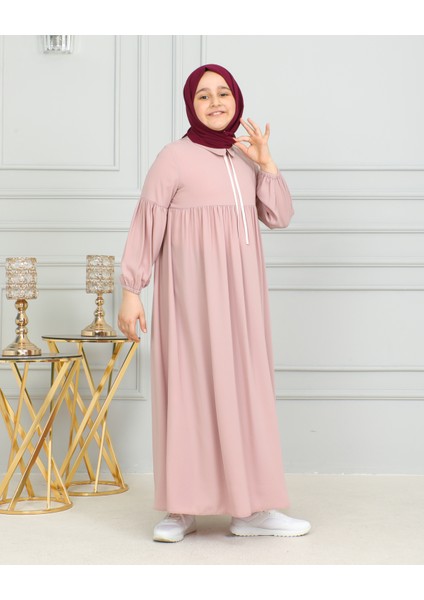 Bebe Yaka Büzgülü Çocuk Elbise fırsatları