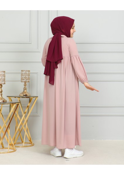 Bebe Yaka Büzgülü Çocuk Elbise indirimleri