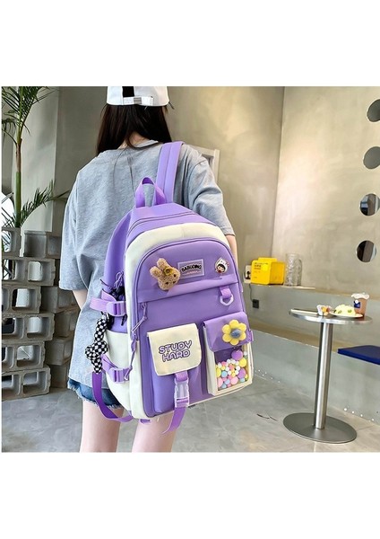 5'li Kadın Sırt Çantası Seti (Yurt Dışından) modelleri