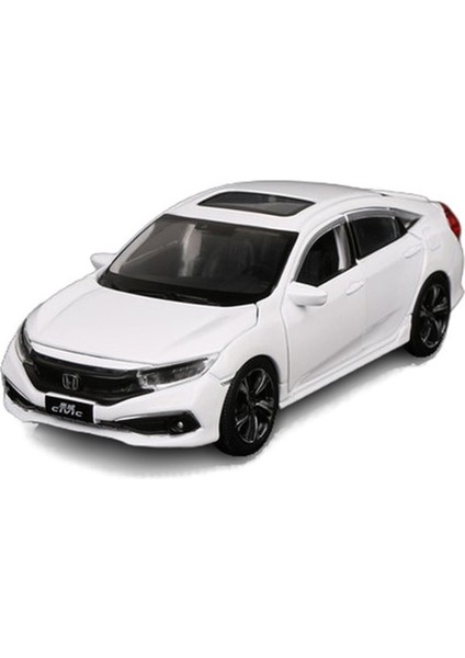 Honda Civic Model Oyuncak Araba - Beyaz (Yurt Dışından)