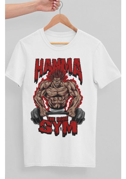 Oversize Baki Hanma Baskılı T-Shirt, Unisex Anime Baskılı Tişört