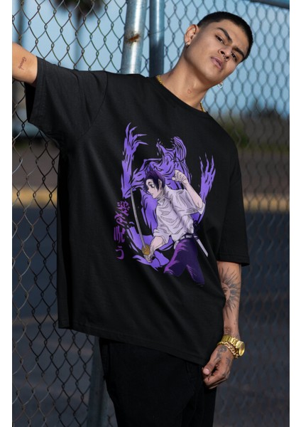 Oversize Jjk Okkotsu Yuta Baskılı T-Shirt, Unisex Anime Baskılı Tişört fiyatları