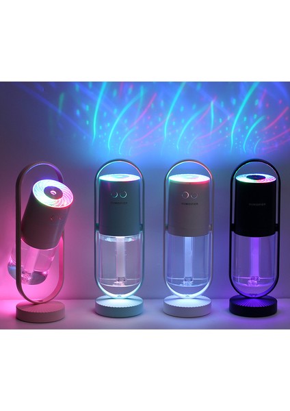 Kase 10 Döner Nemlendirici Kablosuz 360 ° Hidrasyon Atomizasyon USB Şarj Projeksiyon Işık Araba Taşınabilir (Yurt Dışından) fiyatları