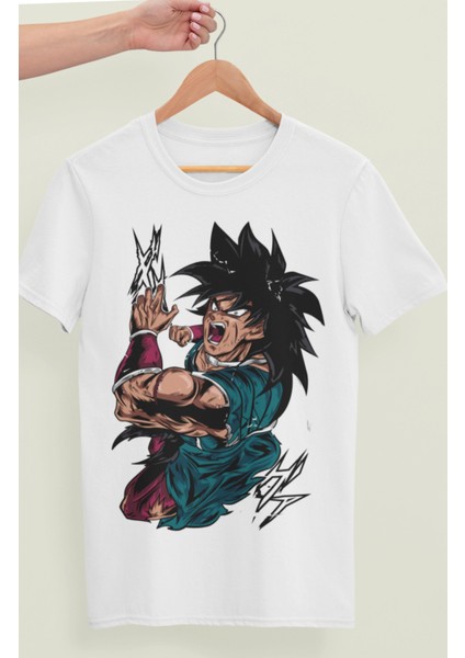 Oversize Dragon Ball Broly Ex Baskılı T-Shirt, Unisex Anime Baskılı Tişört