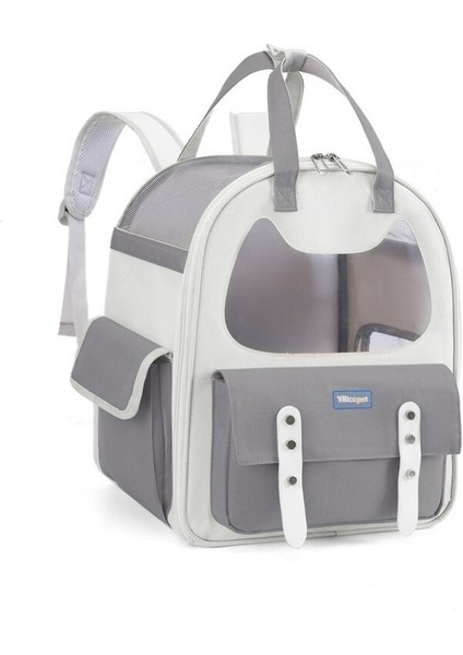 Geziler Için Büyük Kapasiteli, Çok Işlevli Kedi Modası Evcil Hayvan Çantası (Yurt Dışından)