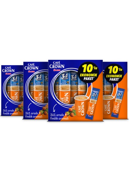 3'ü 1 Arada Fındıklı 18 Gr. x 10 Adet x 4 Kutu