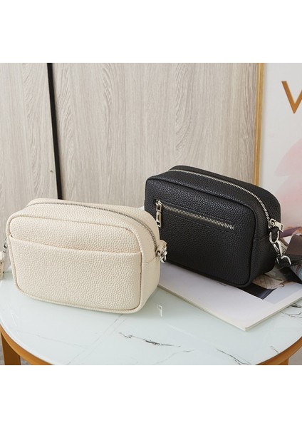 Trendy Kadın Çantası Saf Renk Pu Askılı Çanta (Yurt Dışından)