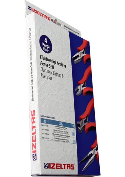 Elektronikçi Keski ve Pense Seti 4 Parça 3560 00 2104 fiyatları