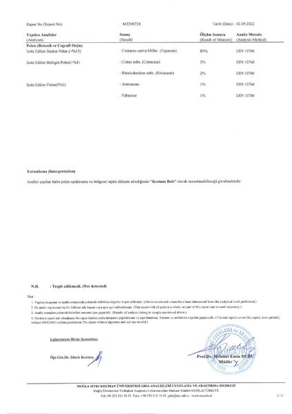 Kestane Balı 500 gr (Yeni Sezon)