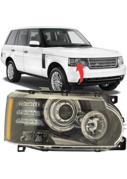 LR010822 Far Sol Komple Land Rover Iıı Vogue L322 10>12 (Beyınler Uzerınde, Tak Calıstır)