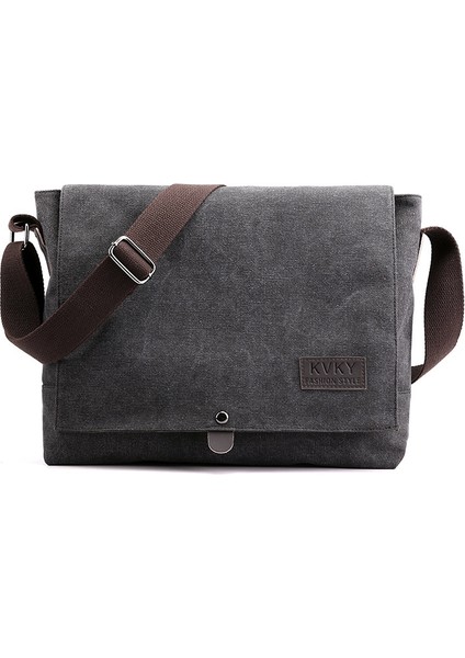 Erkek Kanvas Crossbody Çanta 2019 Yeni Moda Trendi Omuz Çantası Erkek Rahat Çok Fonksiyonlu Hafif Erkek Çantası (Yurt Dışından)