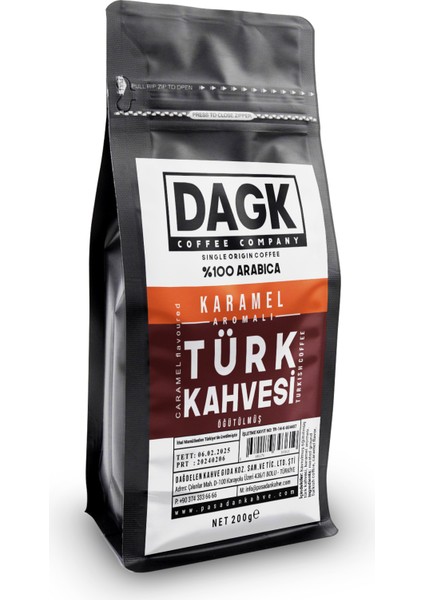 Karamelli Türk Kahvesi 200G (Aromalı)