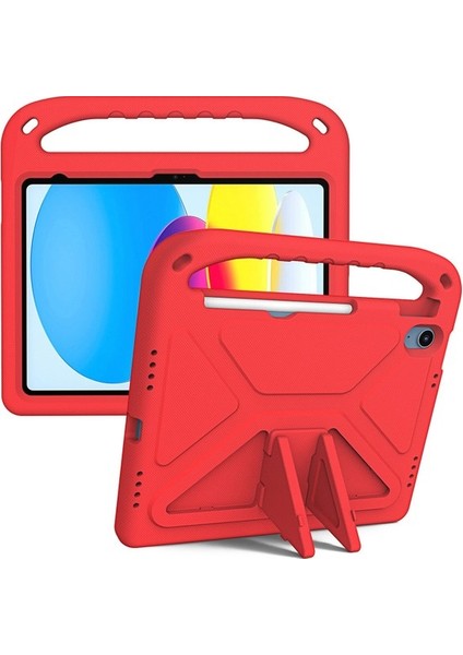 Ipad 10.9 (2022) Için Taşınabilir El Kavrama Eva Tablet Kılıf Katlanabilir Kickstand Shockproof Koruyucu Kapak (Yurt Dışından)