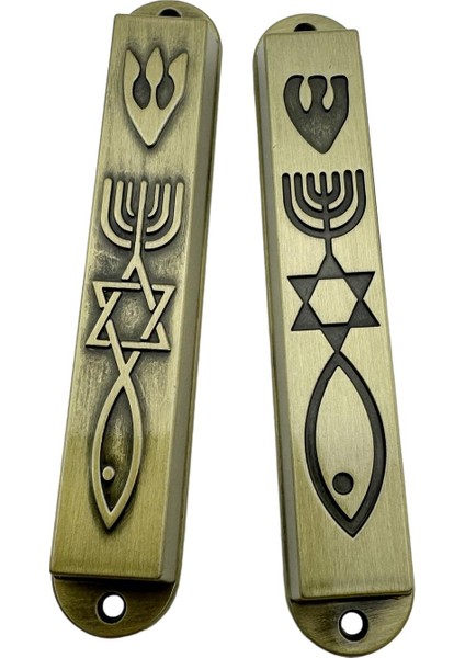 2 x Kapı Mezuzahları Meh Evi I Mezuzah (Yurt Dışından)