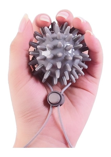 2 Adet Kavrama Topu Rehabilitasyon Masajı Parmak Topu 6cm Gri (Yurt Dışından)
