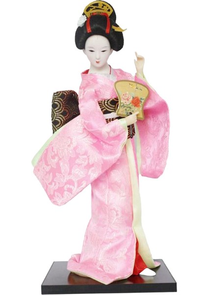 12 "Japon Geyşa Süs Heykel Heykelciği Raf I (Yurt Dışından)
