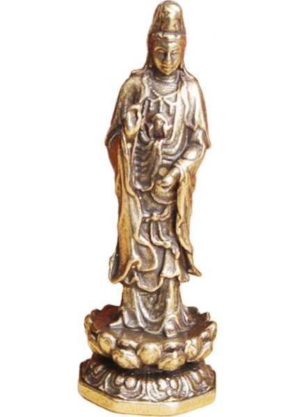 4.6 cm Pirinç Guanyin Bodhisattva Heykeli Çay Pet Minyatür Ev Için (Yurt Dışından) fiyatları