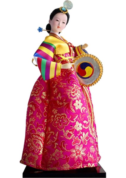 Geyşa Taşınabilir Mini Oyuncak Dekoratif Kimono Heykelcik D (Yurt Dışından)