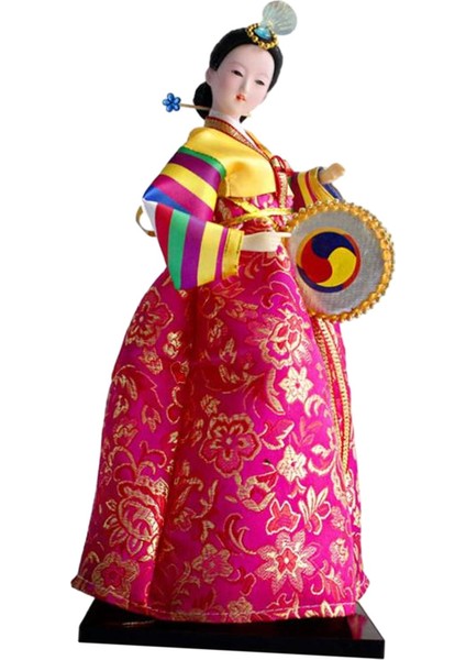 Geyşa Taşınabilir Mini Oyuncak Dekoratif Kimono Heykelcik D (Yurt Dışından)