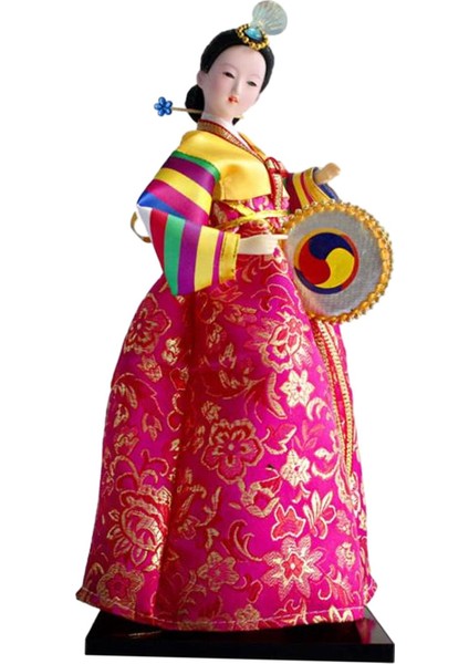 Geyşa Taşınabilir Mini Oyuncak Dekoratif Kimono Heykelcik D (Yurt Dışından)
