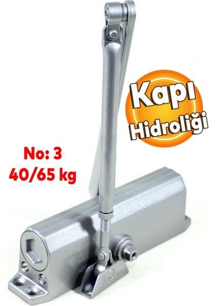 Kapı Hidroliği Çelik Dış Kapı Durdurucu Yavaşlatıcı Yayı No: 3 Kapasite 40-65 Kilogram Oubao E:603