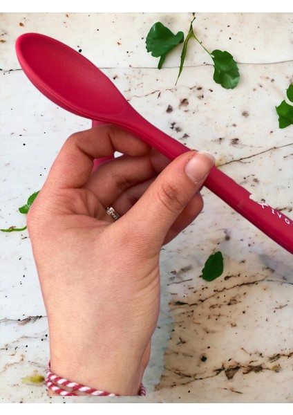Sert Uçlu Isıya Dayanıklı Yanmaz Yapışmaz Silikon Kaşık Seti 4 Parça 28 cm - 22 cm - 20 cm Kaşık 28 cm Kepçe indirimleri