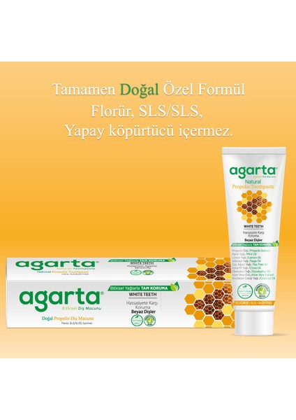 Doğal Propolis Diş Macunu 100 ml/130 Gr (2 Adet)