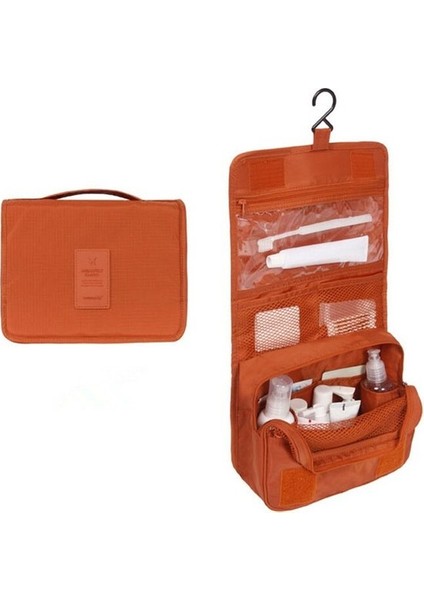 Çok Fonksiyonlu Seyahat Saklama Çantası Taşınabilir Çift Katlı Bayan Makyaj Çantası Erkek Seyahat Yıkama Çantası (Yurt Dışından)