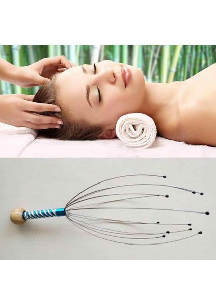 Yeni Vücut Baş Masaj Cihazı Gevşeme Ahtapot Baş Masaj Aleti Enstrüman Scratcher Gerginliği Hafifletir Sağlık Araçları (Yurt Dışından)