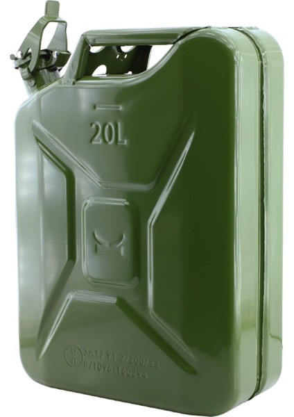 Metal Dayanıklı Benzin Akaryakıt Mazot Taşıma Doldurma Depolama Bidon Bidonu + Aktarma Borusu 20 Lt indirimleri