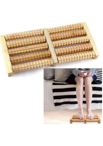 Geleneksel Ayak Masajı Ahşap Makaralı Masaj Gerektirmeden Elektrik Masaj Gevşemesi (Yurt Dışından) indirimleri