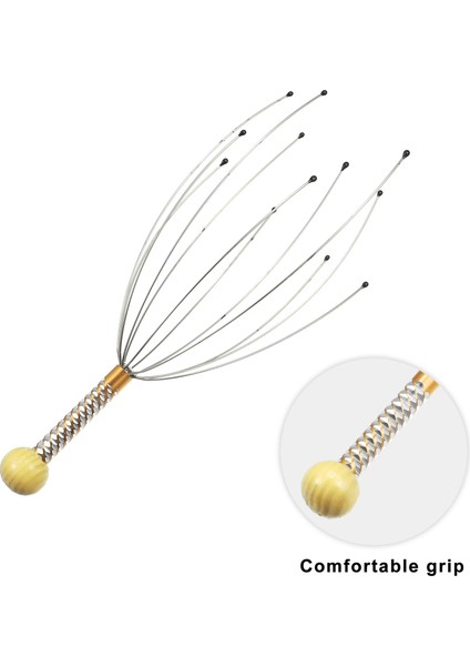 Adet Kafa Baş Masaj Aleti Şifa Boyun Pençe Stres Serbest Bırakma Relax Masaj Spa Kan Dolaşımı Masajı Kafa Masaj Aleti (Yurt Dışından)